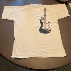 Vintage Eric Clapton 1989 Israel Tour T Shirt Rare